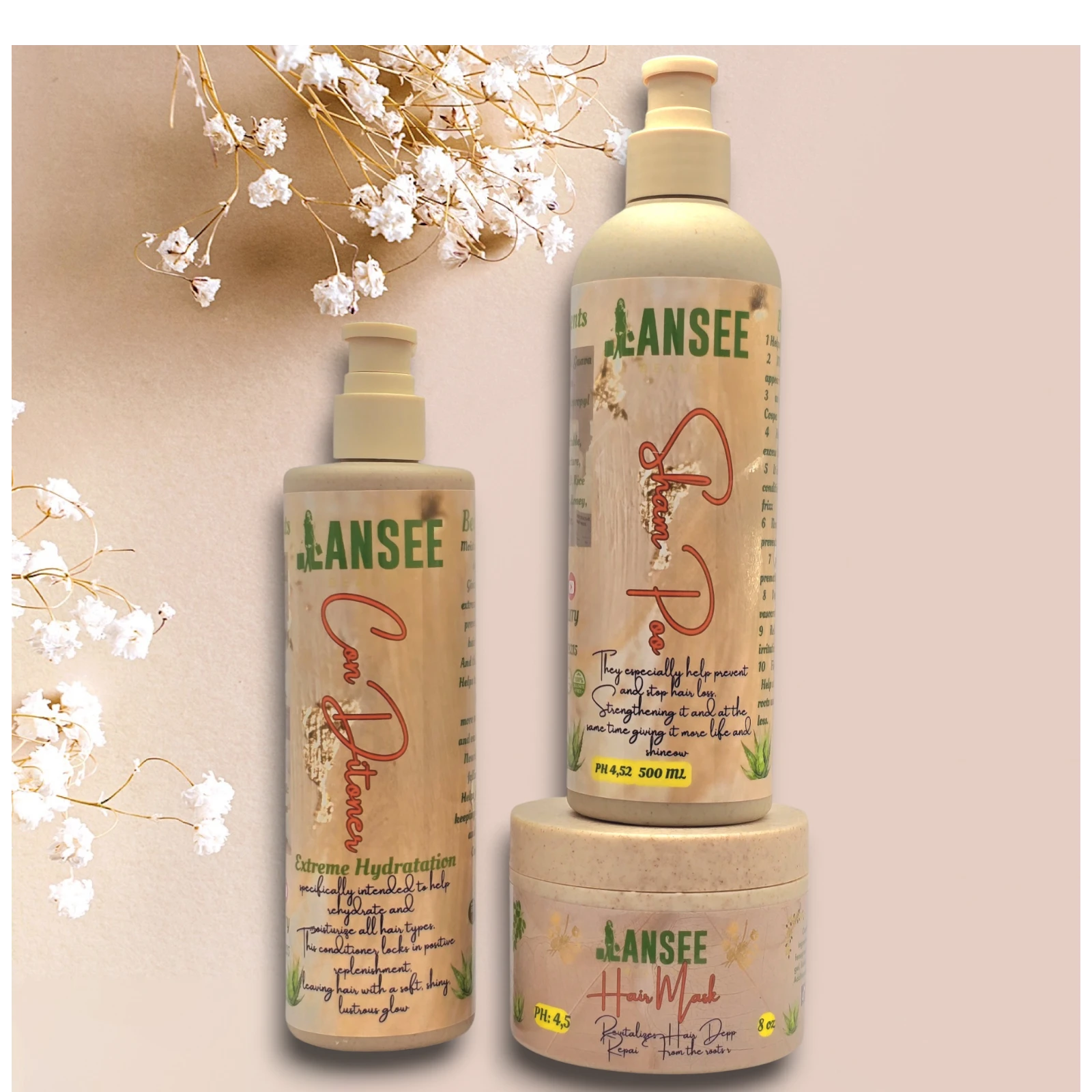 LANSEE BEAUTY™ — Trio Fòs & Idratasyon