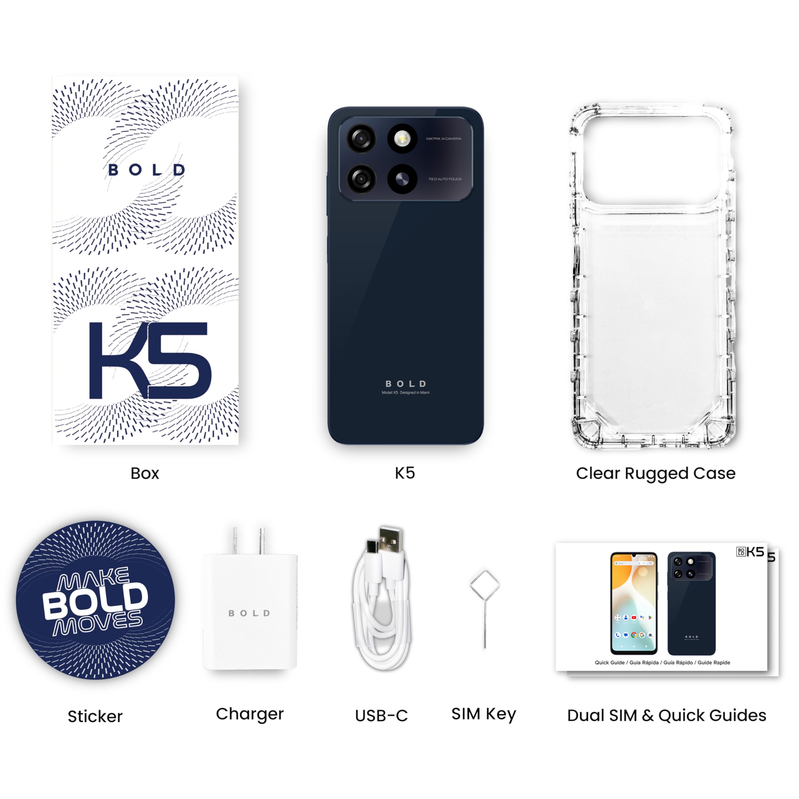 Blu bold k5 unlocked 64GB (new in box)