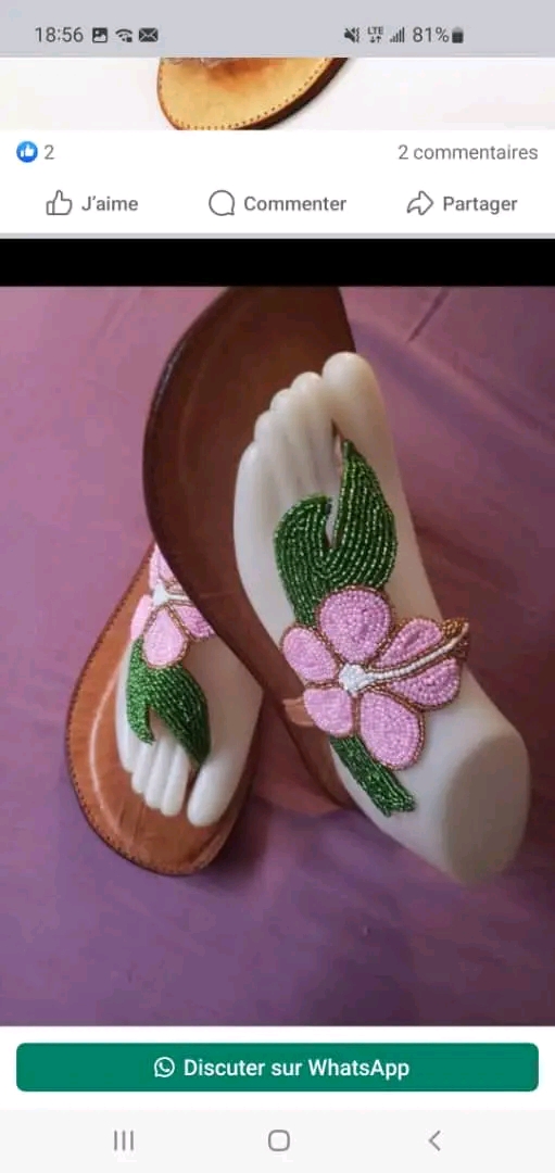Sandal perlage, sandal perlage
